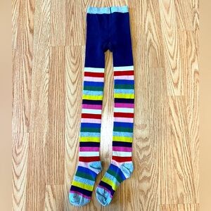 Mini Boden Rainbow Stripped Tights Size 7-8